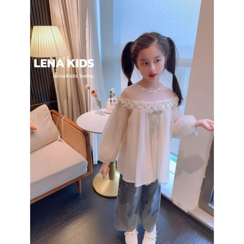 LENAKIDS Girls  Sweet Fairy Tops, Dresses & Denim Pants 160 (Height under 165cm)