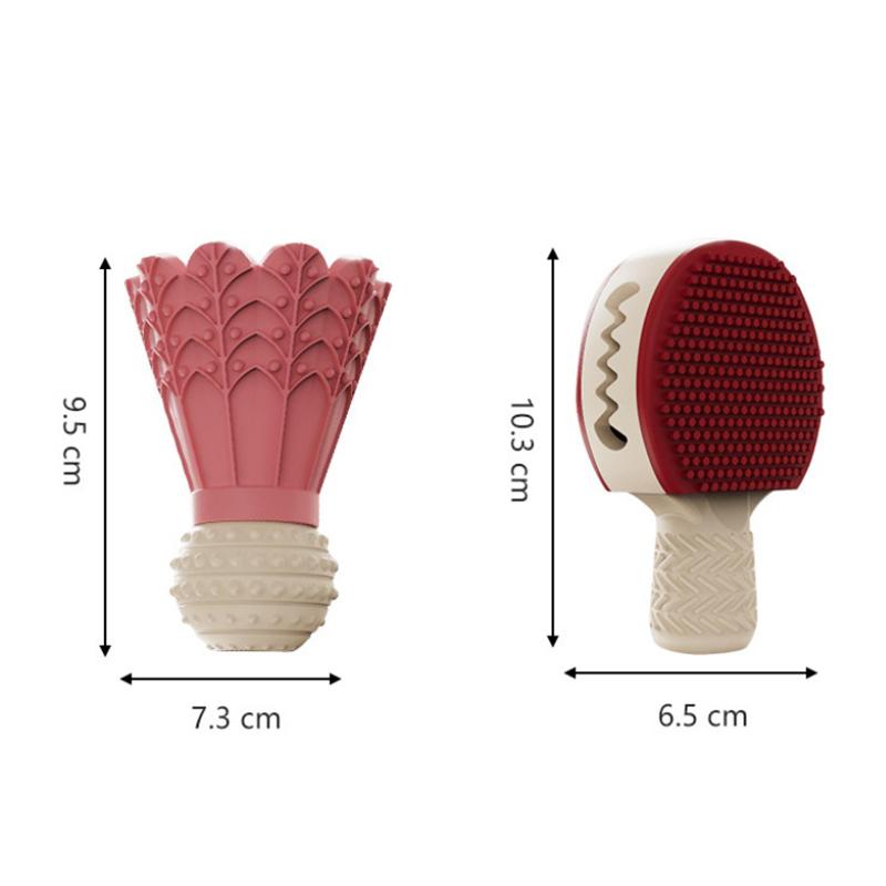 Badminton Shape Bite-Resistant Dog Toy Interactive Chew Toy Relieves Boredom Teeth Grinding Stick Puzzle For Dogs Self-Fun