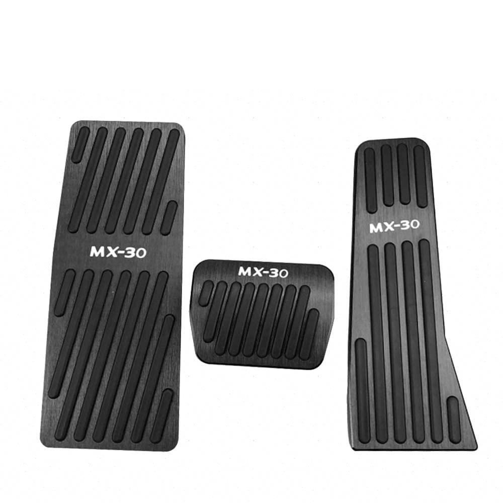 BOYOUS Mazda DR Series 2020 Aluminum Pedal Covers for and Accelerator No Tools MX30 Logo and [Latest Model] MX-30 (October onwards) Brake, Footrest,