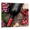 PANEL SZKLANY DO KUCHNI 65x60 Wino