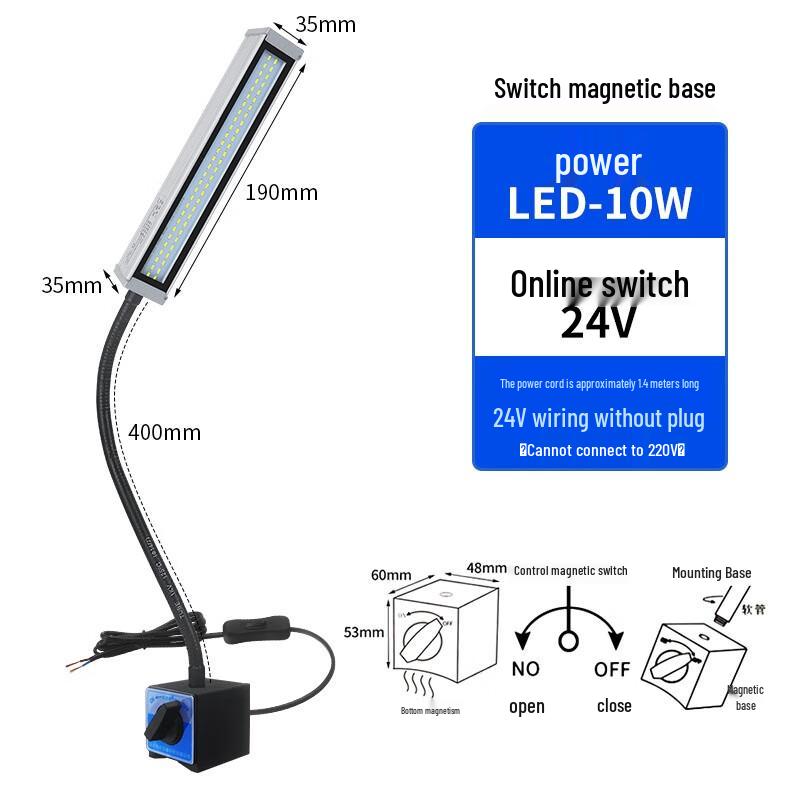 

Industrial LED Gooseneck Machine Work Light 400mm