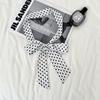 Retro fashionable polka dot long silk scarf women's spring and autumn y2k hot girl fashion versatile decorative scarf thin streamer