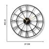 Luxurious Roman Modern Metallic Analog Wall Clock for Home, Office, Living Room, Bedroom, Kids Room and Kitchen (37 X 37 Cm) |