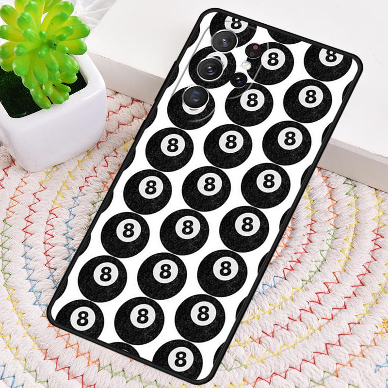 Billiards Snooker 8 Ball Phone Case for Samsung Galaxy note 10 pro S26 Ultra S23 S24 FE S25 S21 S22 PLUS shockproof Cove