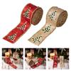 Christmas Craft Ribbon 5.46yardX5cm For Art Craft Christmas Tree Wreath Doorway Holiday Party Decoration and Packaging