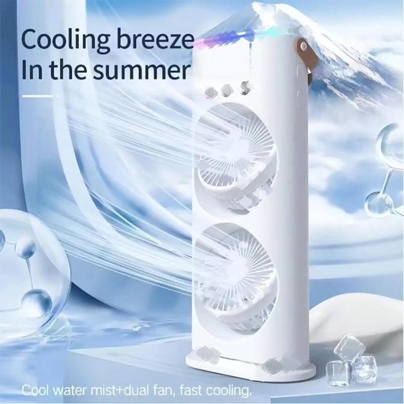 

Modern Style Portable & Wearable Air Cooling Fans New Design Small Water Cooled Electrical Refrigeration for Household Use білий