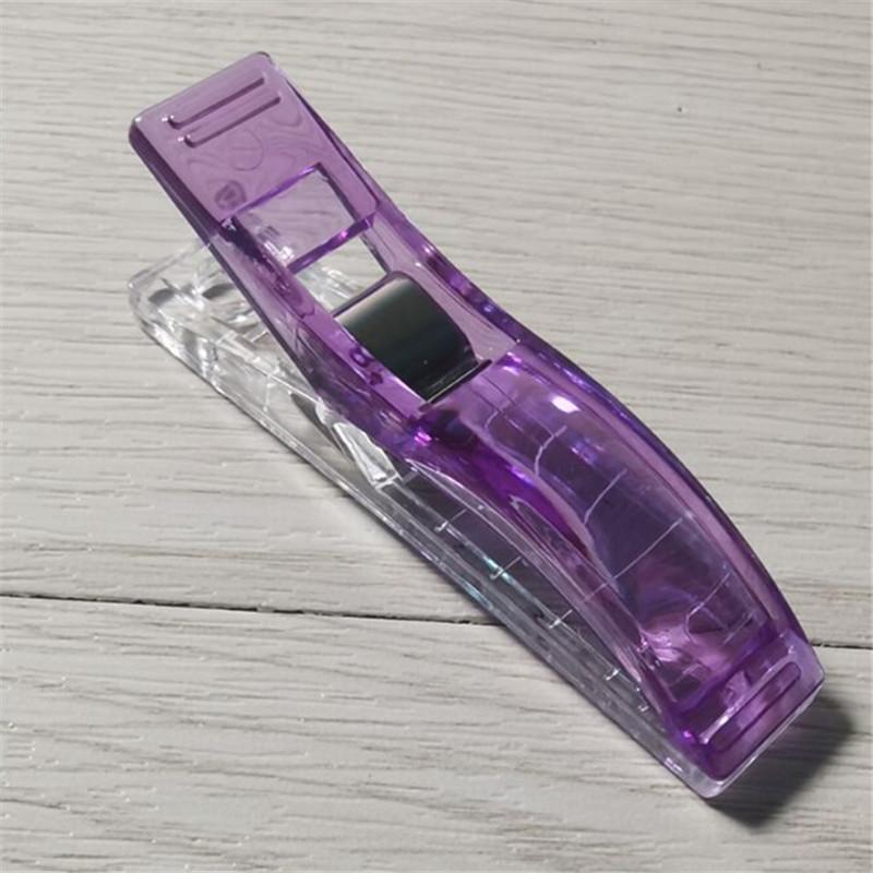 10pcs Colorful Sewing Craft Quilt Binding Plastic Clip Fabric Clamps for Patchwork Sewing Hemming DIY Crafts Tools