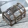 Small Organizer Transparent Treasure Chest Plastic Portable Pirate Chest Decorative Sturdy Gem Box Play