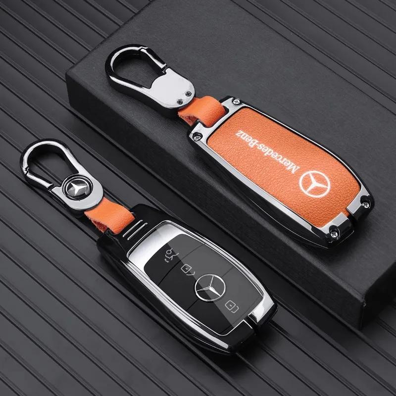 Car Key Case Cover Shell For Mercedes Benz C E S Class GLC W206 W223 W214 E300 C260 C300 S450 S500 S400 Fob Accessories QQ2