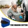2 Pack Tire Dressing Applicator Pad Car Wheel Shine Sponge Brush Ergonomic Detailing Tool Suitable for Auto Cleaning