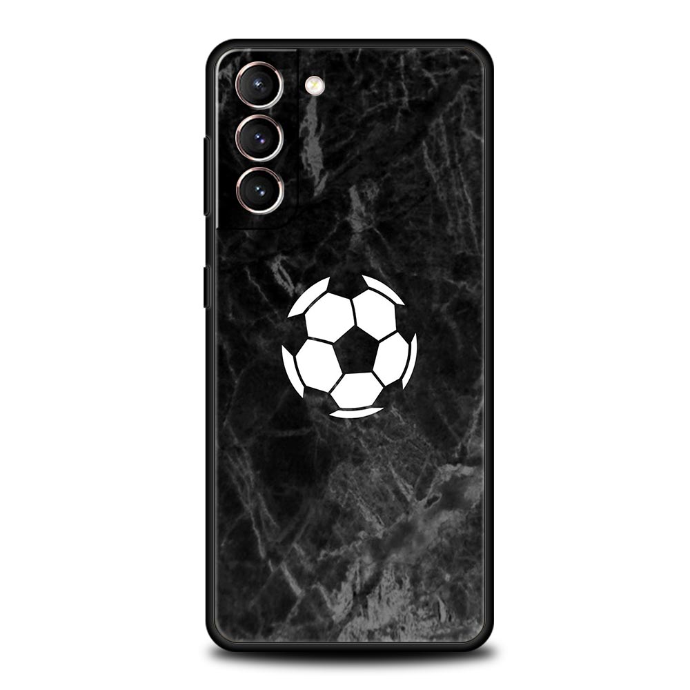 Football Passion Soccer Ball Phone Case For Samsung Galaxy S24 S23 S22 S20 Ultra S21 FE 5G S10 S9 Plus S10E S8 Silicone Cover