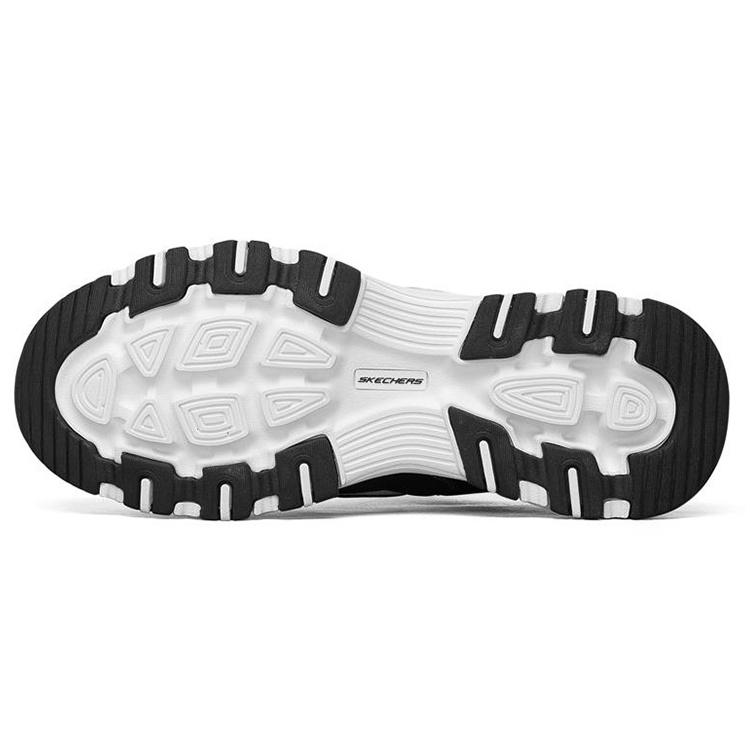Skechers D'Lites I-Conik Low-Top Running Shoes Black/White Men's 8790091-BKW