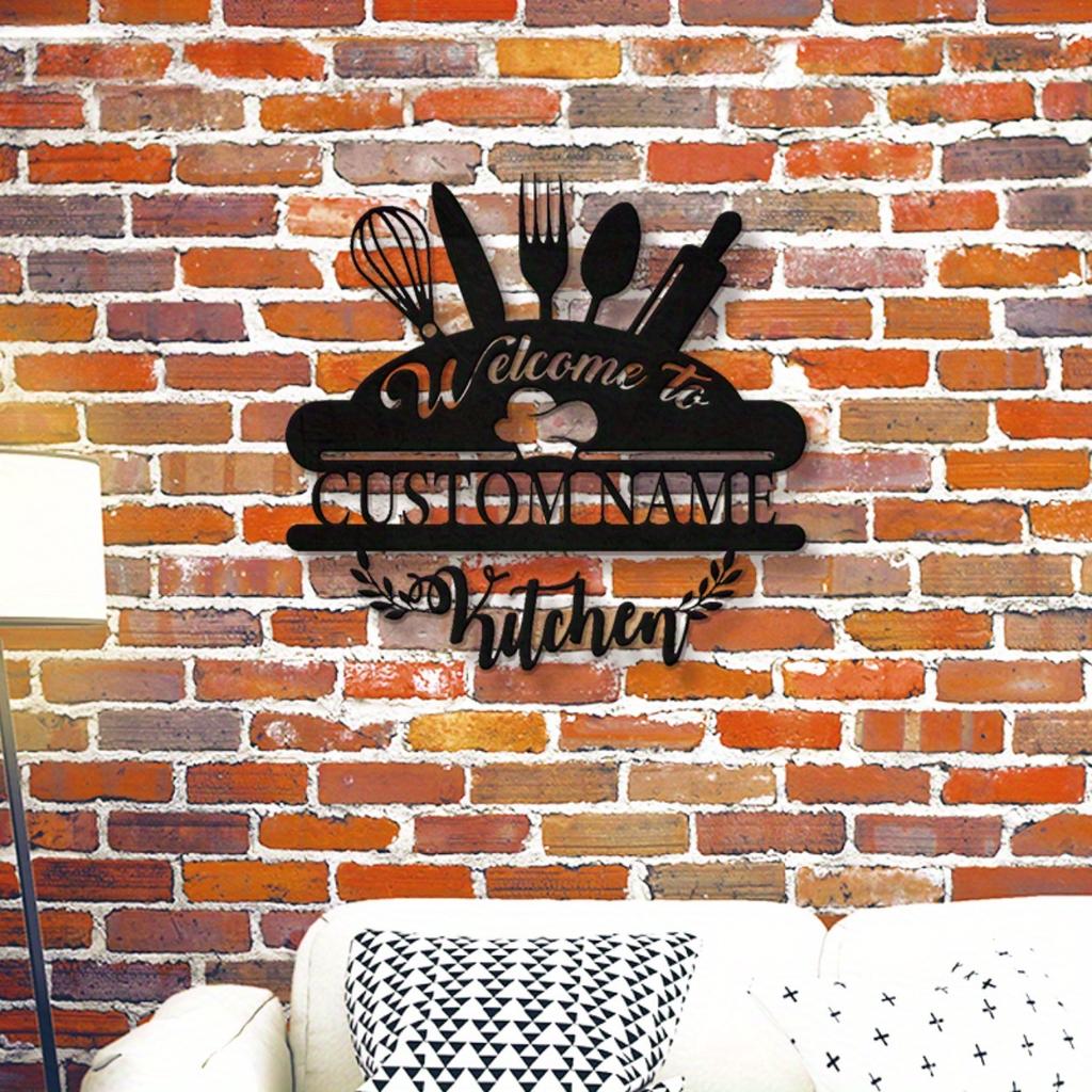 Personalized Rustic Farmhouse Metal Sign Custom Wall Decor For Kitchen Patio Office