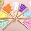 Übung Kalligraphie Malerei Fächer Papierfaltfächer Handfächer für Hochzeitszeremonie Outdoor-Aktivitäten Sommer Mode