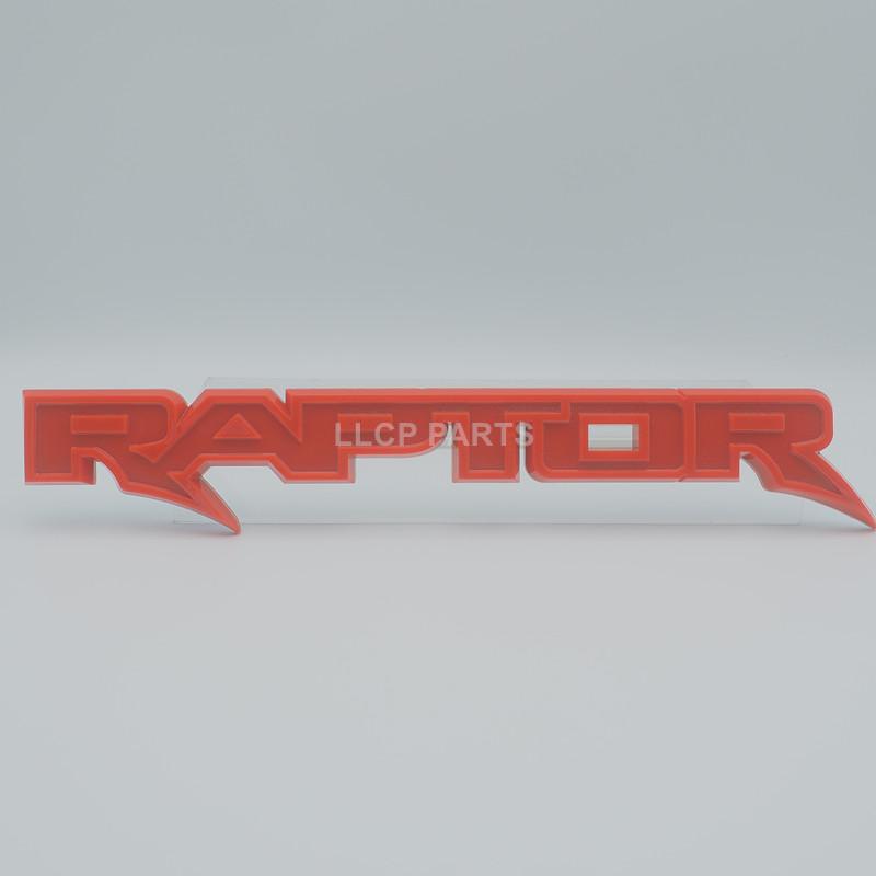 1PCS Rear Trunk Letter Sticker For Ford Ranger Raptor SV1 F150 F250 F350 ABS 3D Front Hood Emblem Side Fender Emblem