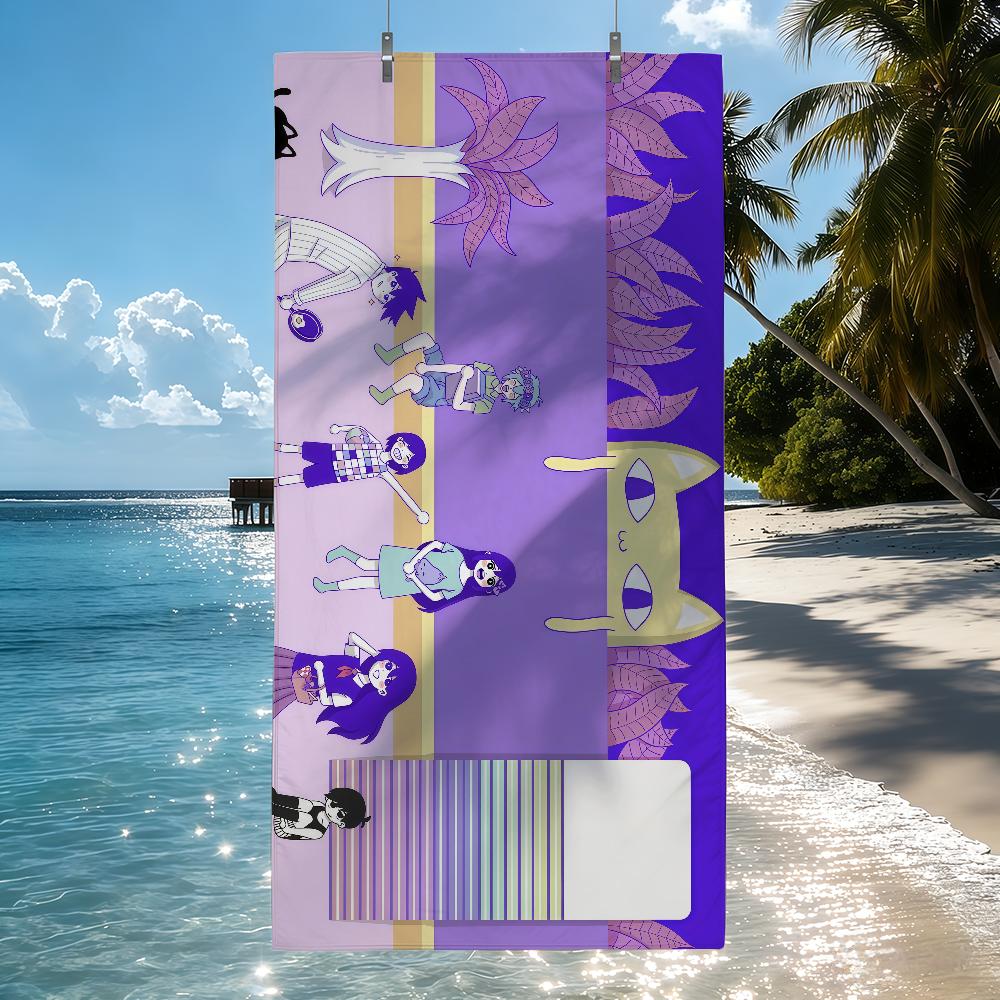 Game O-Omori CUTE Towel Quick Drying Beach Towels Are Suitable For Swimming Pools Camping Yoga And The Gym