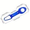 Fibbia per Borraccia in Silicone Fibbia Multifunzione per Borraccia Tipo D Lega di Alluminio Nastro di Nylon Moschettone da Alpinismo