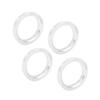 ACROPIX Hub Center Ring 72.6-57.1 Mm Silver Tone 4 Pieces