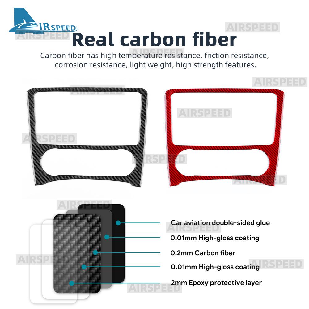 Real Soft Carbon Fiber Trim Sticker For Mercedes Benz SLK R172 2011 2012 2013 2014 2015 2016 Car Central Control Gear Panel