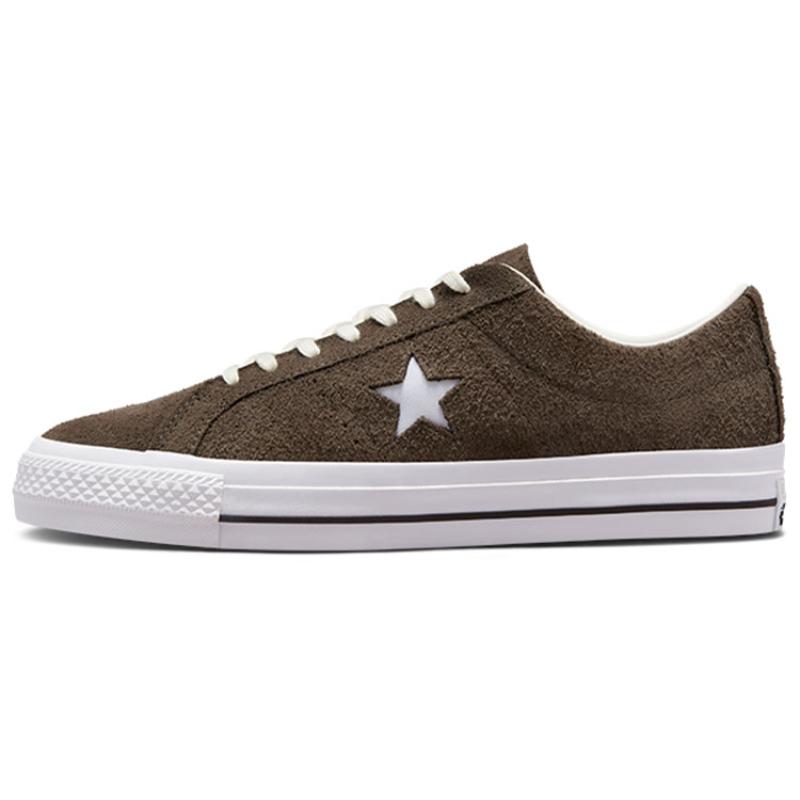 

Converse One Star Pro Pro Нескользящие и износостойкие низкие кеды для скейтборда Унисекс Коричневые и белые 35