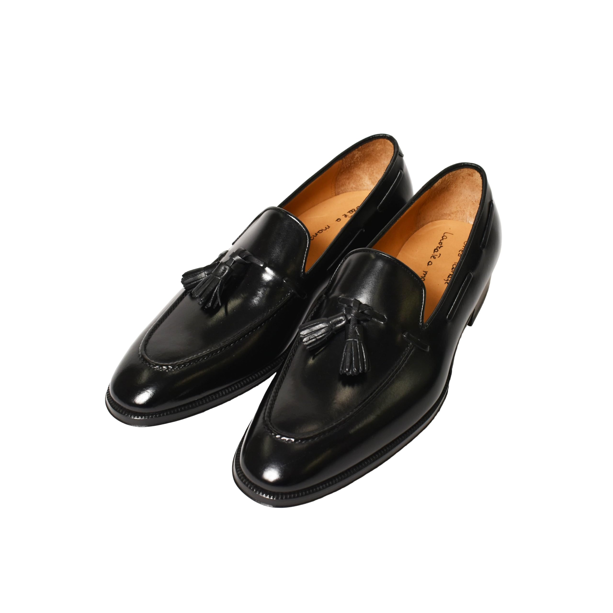 

Leather shoes Tassel loafers suede Italian black cm [Enzo Bonafe] [EB-07] men s 26.5 чорний