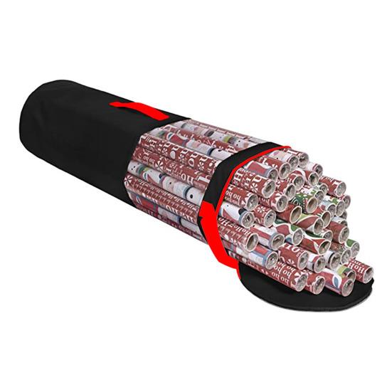 Gift Wrapping Paper Storage Bag Organizer with Handle Zipper Closure Large Capacity