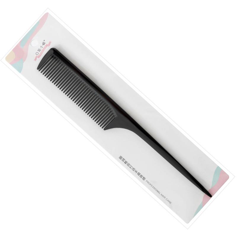 Portable Comb Salon Brush Styling Hairdressing Tail Plastic Comb With Slender Handle