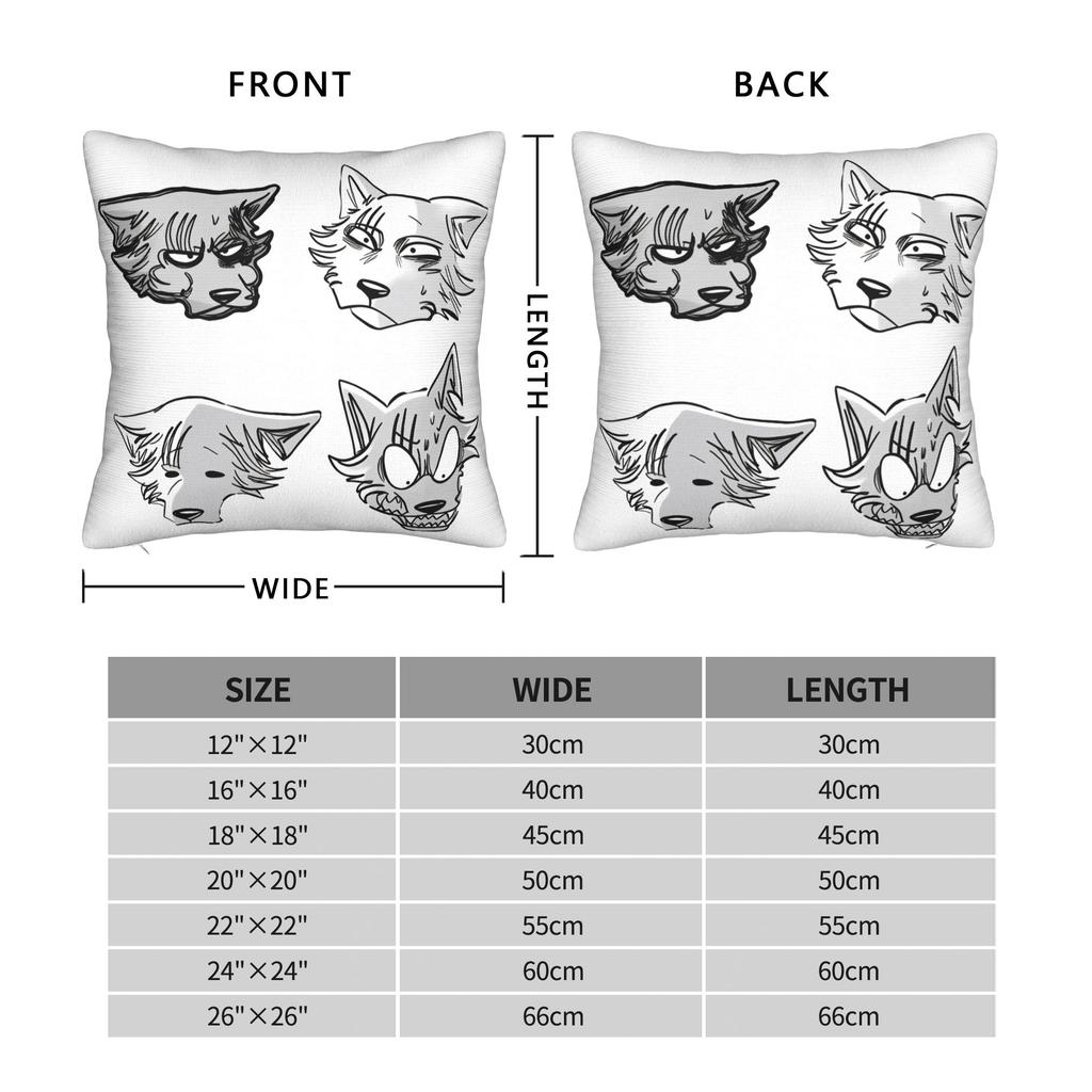 Animal Legoshi Set Wolf Pillow Case Soft Pillow Cover For Sofa Home Decoration Fashion Cushion Cover