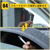 YORKNEIC Side Visors for Daihatsu Atrai Door and Window Visors with Strong Mud Sun and Rain Custom Smoke Exterior Set of 2 S700V/S710V (2021-Present