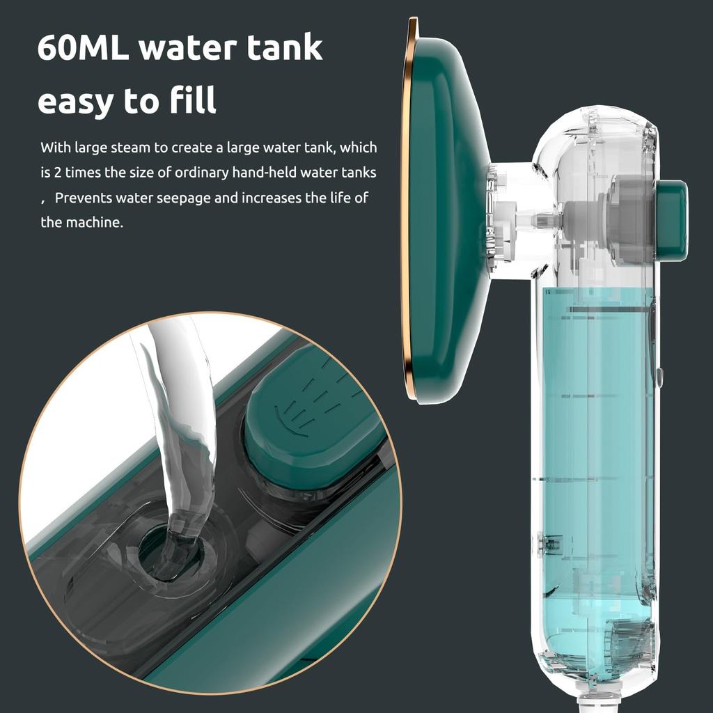 Mașină de călcat portabilă agățată, mașină de călcat uscată și umedă, mașină de călcat portabilă, mică uz casnic, cu abur și ceață de apă, fier electric