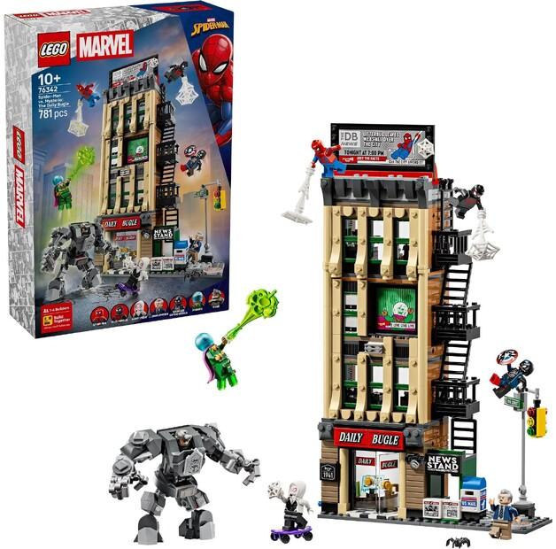 Конструктор LEGO Marvel 76342 Человек-паук против Мистерио: Daily Bugle