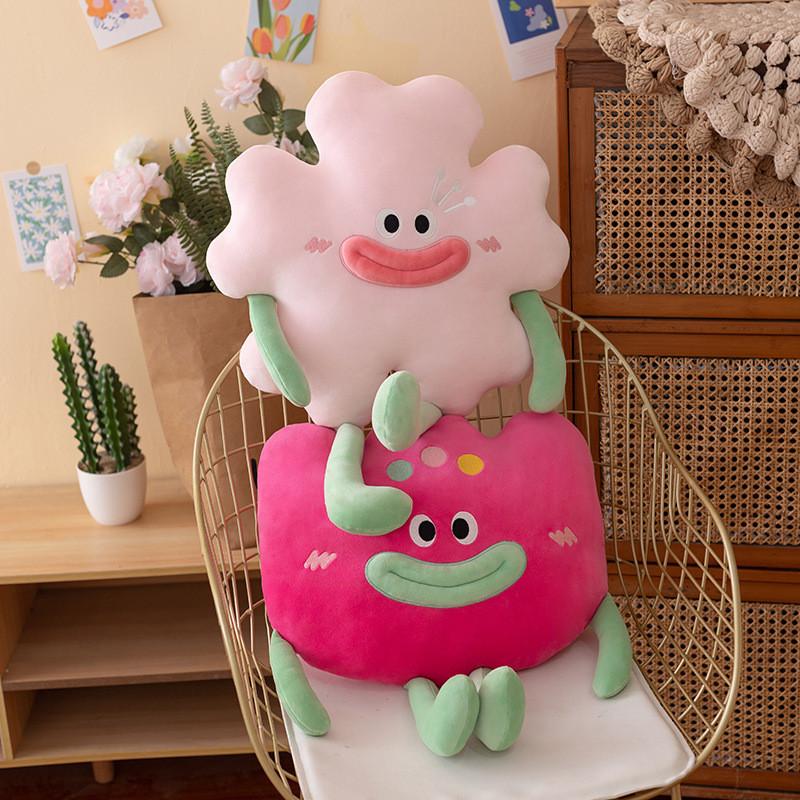 Lips Sausage Funny Flower Plush Pillow With Pp Cotton Filling For Room Living