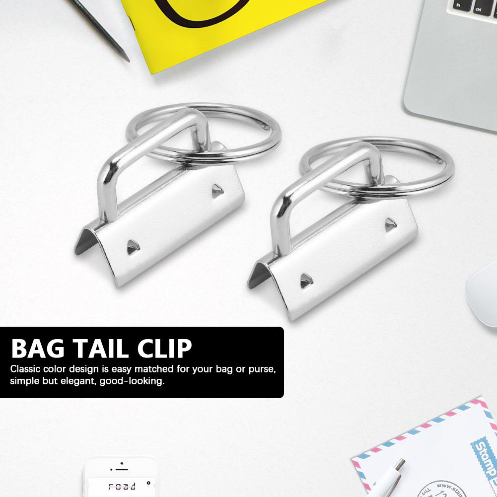 

10 шт. 32 мм металлический зажим для хвоста с кольцом для ключей, ручная работа, принадлежности для изготовления сумок и кошельков