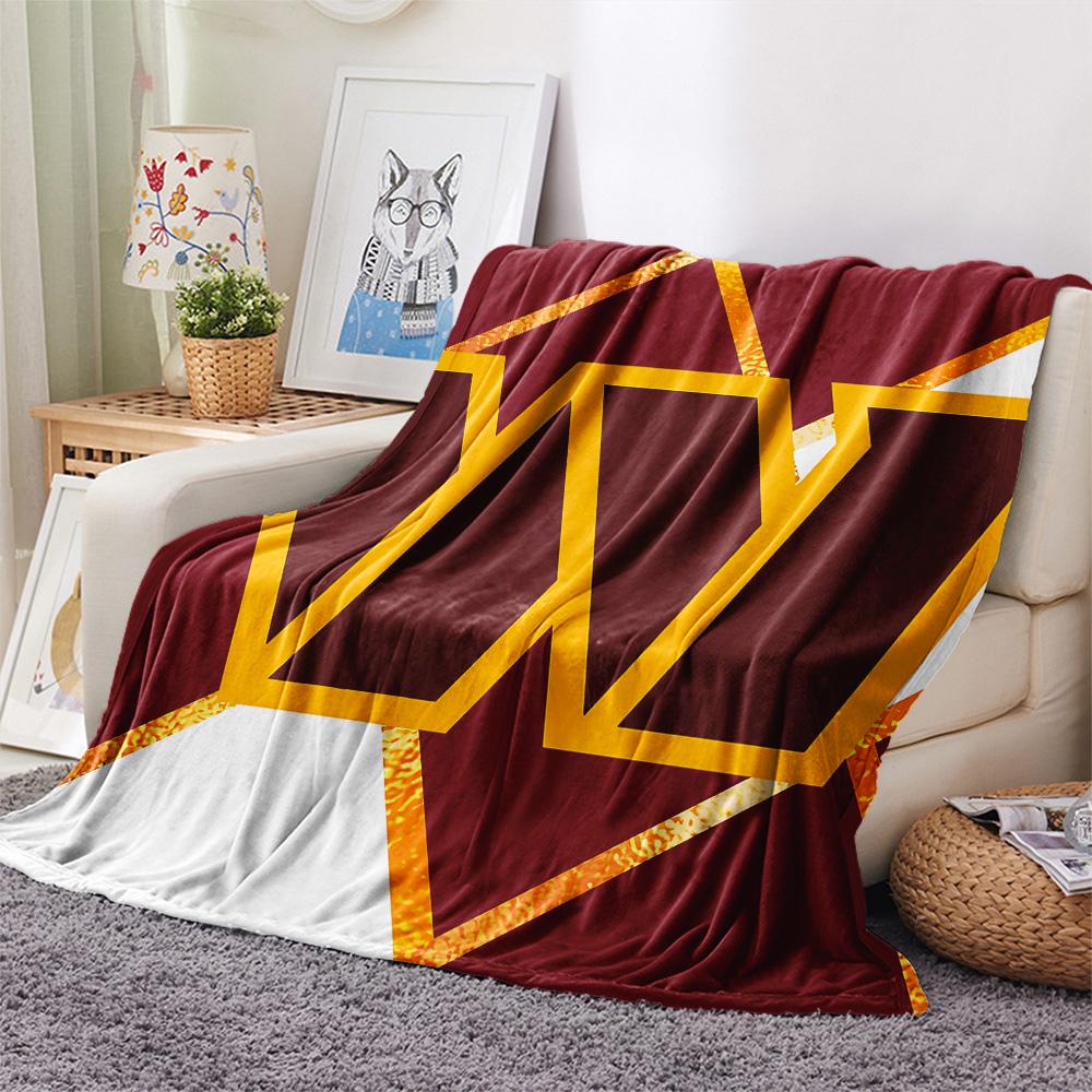 Washington Commanders Print Flannel Blanket, High quality Comfortable for All Seasons, Home Decor, Warmth and Comfort, Perfect for Christmas Gifts