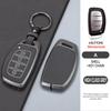Zinc Alloy Leather Car Key Case Cover Fob Holder for Hyundai Tucson Santa Fe Rena Sonata Elantra Creta Ix35 Ix45 I10 I30 I40