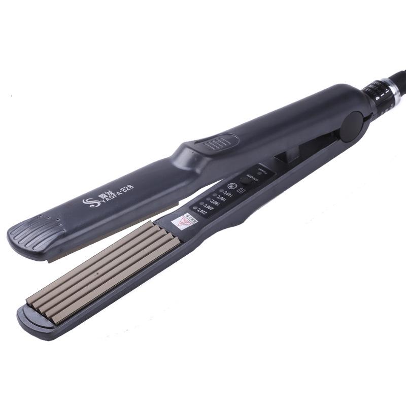 Corn Curling Iron with Temperature Control for Wavy or Straight Hair