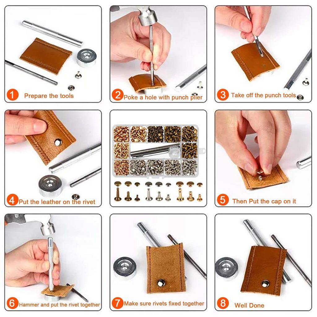 Recycled Round Head Rivet for Leather Handbag Handbag Decoration Accessories