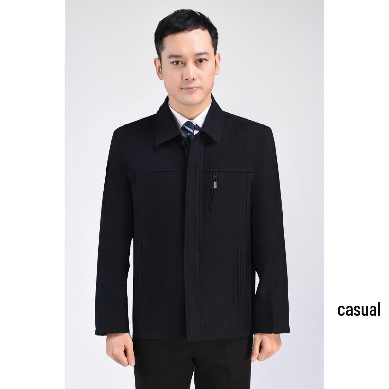 Jarní/Podzimní pánská lehká ležérní bunda pro střední věk a seniory