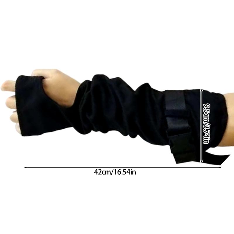 Guantes de Manga para Brazo sin Dedos Cubierta Larga para Antebrazo con Correa Ajustable para Estilo Casual Looks de Escenario para Adultos