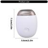 Baby Safe Electric Nails Trimmer USB Charging Night Lamp Function 3 Speed Setting for Infants and Kids White