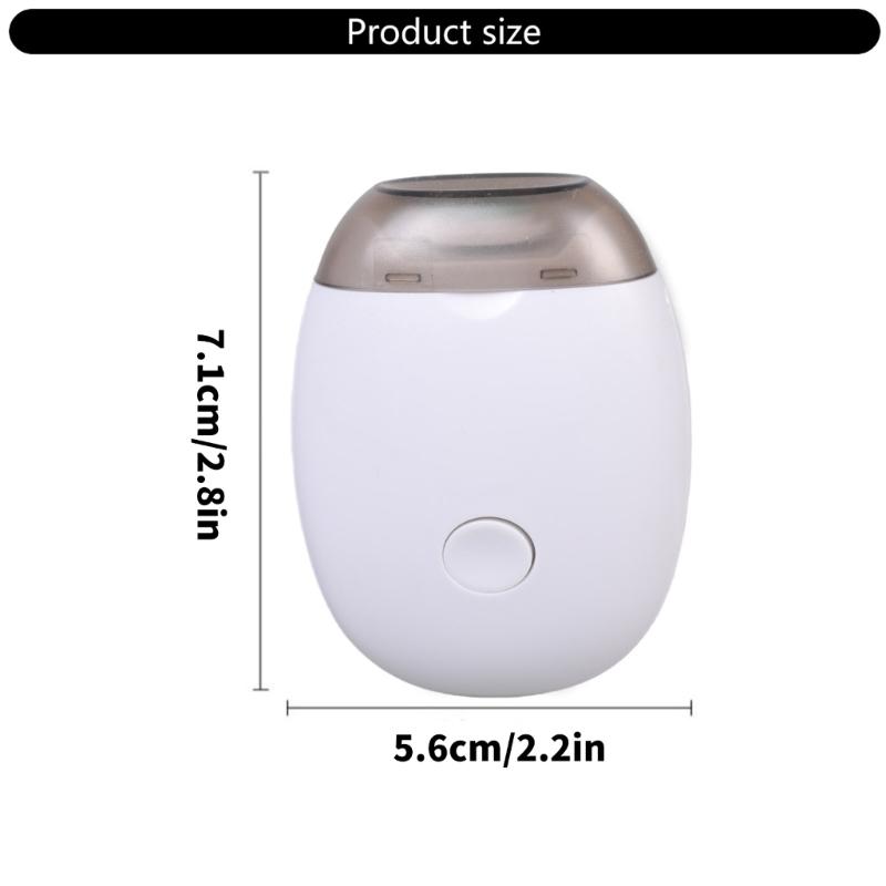 Baby Safe Electric Nails Trimmer USB Charging Night Lamp Function 3 Speed Setting for Infants and Kids White