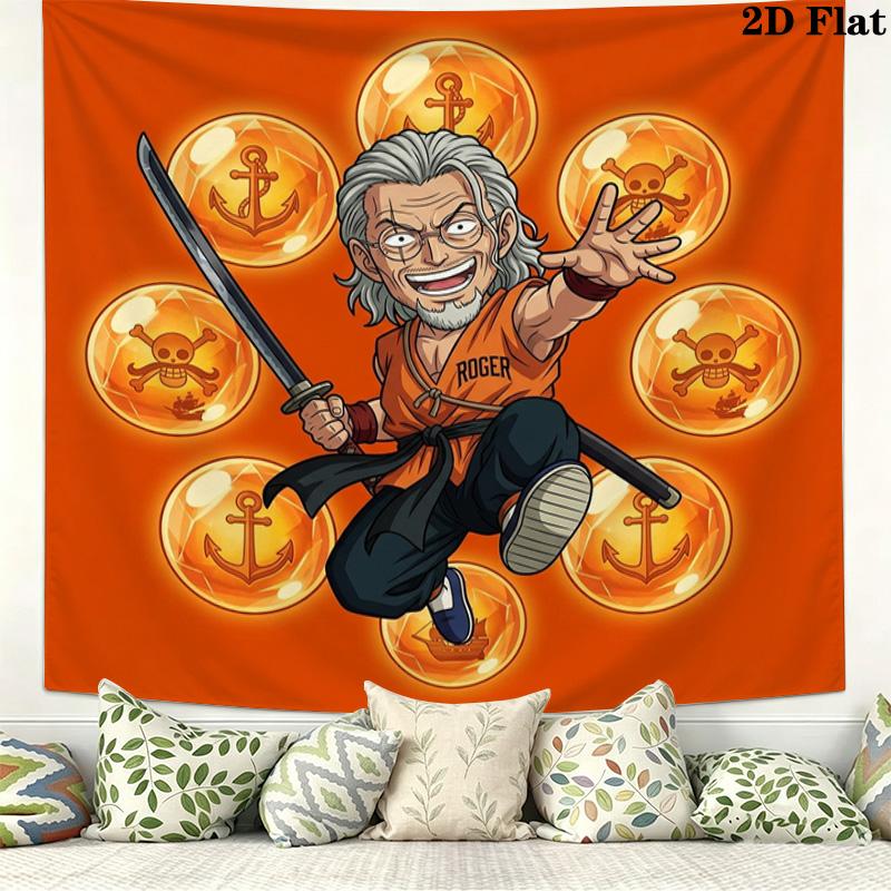 One Piece Poster Wall Tapestry Aesthetic Wall Hanging Printed Fabric Blanket Decorative Tapestries For Bedroom Living Room Home Decor
