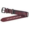 Handmade Custom, Extended Oil Wax Leather Nato Strap, One Over-Extended First-Layer Cowhide Leather Strap