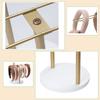 Contemporary Headband Display Stand Wooden Base Scrunchie Holder Space Saving Hair Accessories Organiser for Bedroom