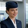 Professioneller Woll-Flugbegleiterhut Traditionelle Flugbegleiterkappe für Damen Uniformpassendes Accessoire Kopfbedeckung