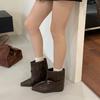 Sudingjia Korean version of pointed suede belt buckle fashion boots for women's 2025 new thin inner height-increasing sleeve fashion boots