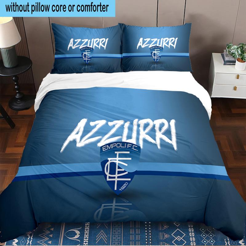 Empoli Crest Design 3PCS Bedding set,Ideal for1pc Duvet Cover And 2pcs Pillowcases Perfect for Christmas gift,Ideal for Bedroom, Dormitory