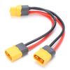 Compatible 2 XT60 Male to 1 XT60 Female Connector XT60 Y Series Cable for RC Lipo
