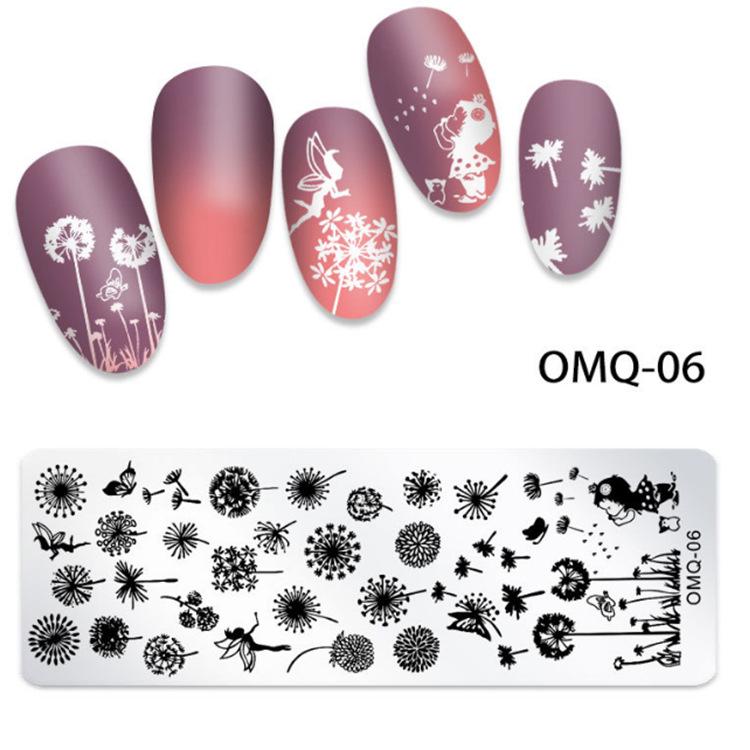 DIY Stainless Steel Rectangular Nail Art Stamping Plate