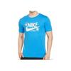 Nike Logo Print Rundhals Sport T-Shirt Herren Oberteile Blau DR7808-435